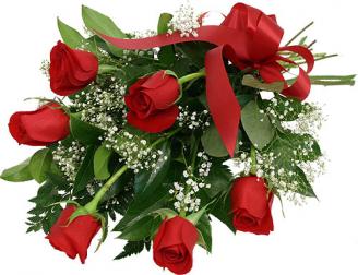 Half Dozen Red Roses