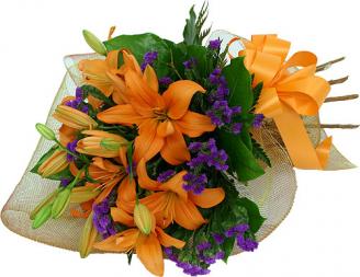 Orange Lily Bouquet